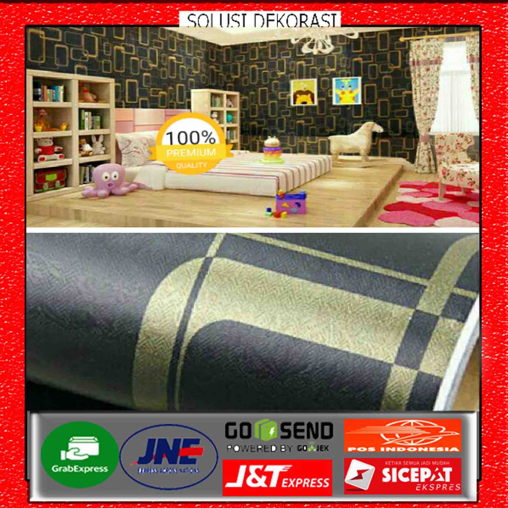 [COD] Wallpaper stiker dinding | 45 cm x 1o meter | Motif pol ring ungu | Anti air | 20 MOTIF VARIAN