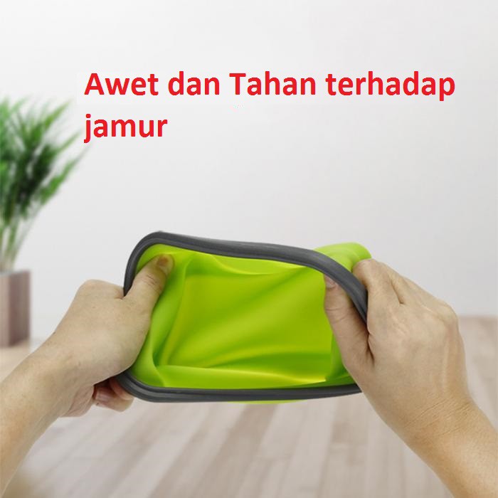 Kotak Makan BPA Free Foldable TEMPAT MAKAN / LUNCH BOX / RANTANG / TEMPAT PENYIMPANAN 800ml