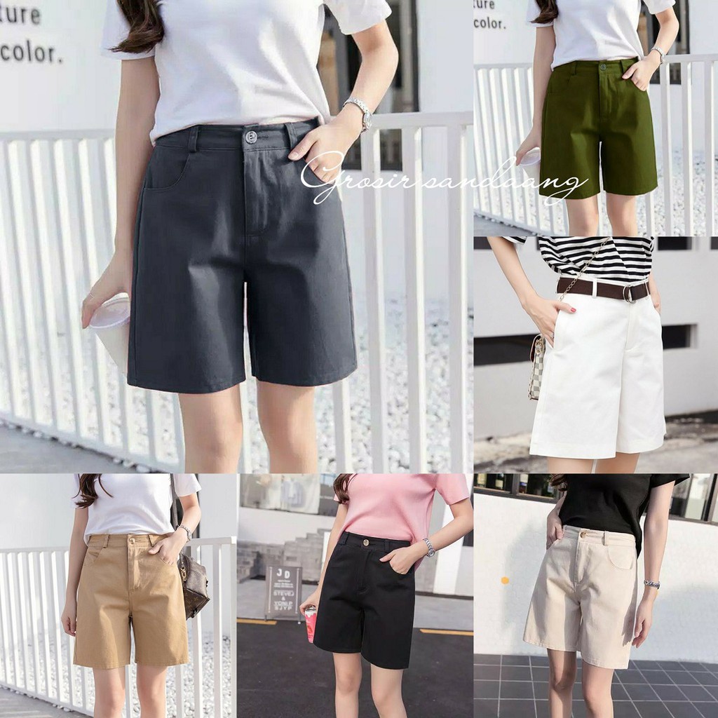 Celana Pendek Wanita Hot Pants Wanita Korean Style M L XL XXL unggul fashion