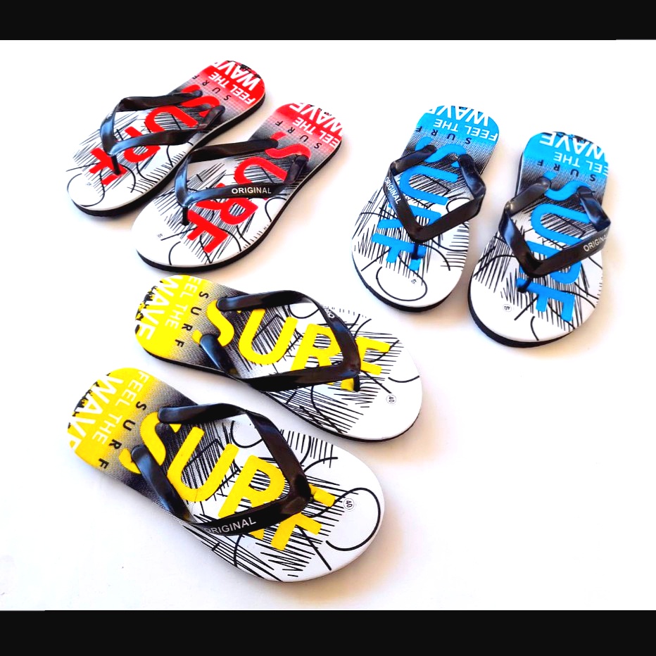 Sandal Pria Dewasa Motif Surf Terbaru Flip-Flop