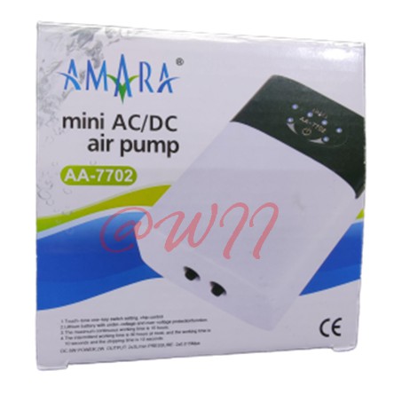 AMARA AA7702 AC DC AA 7702 USB Pompa Udara Air Pump Aerator Aquarium