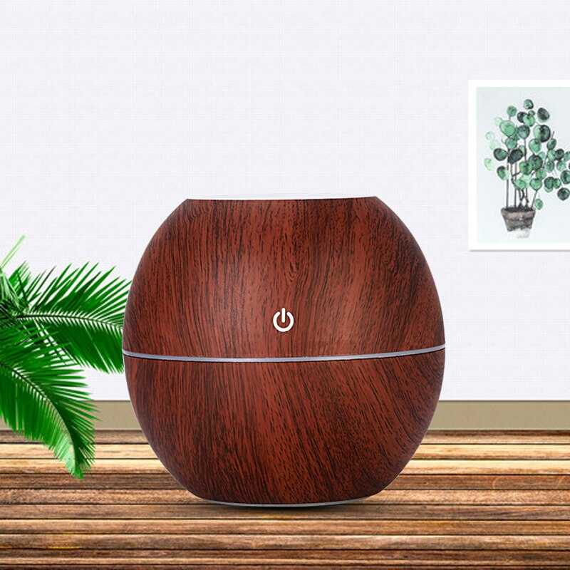 Taffware Air Humidifier Ultrasonic Aromatherapy Wood 130ml - NM007