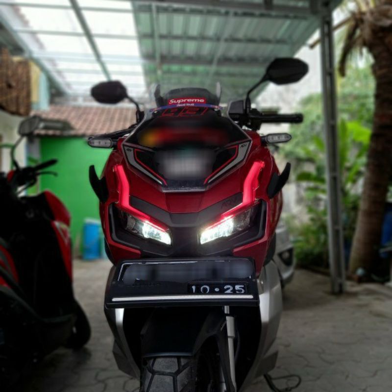 stiker alis polos merah ADV