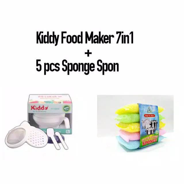 Kiddy Food maker set 7in1 Gosend + 5 pcs sponds. Sy1906 s1