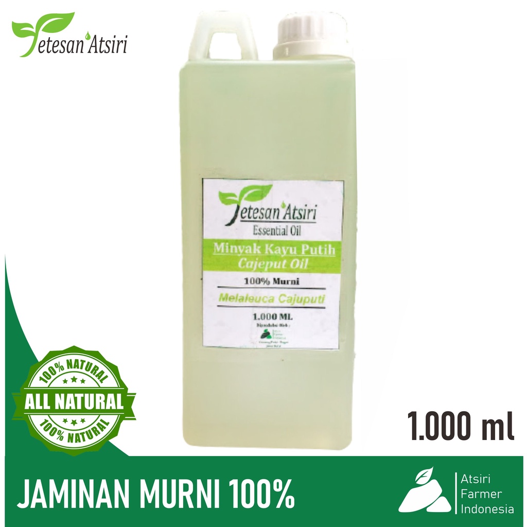 1 liter minyak atsiri kayu putih minyak kayu putih murni cajuput oil cajeput oil 100% asli suling