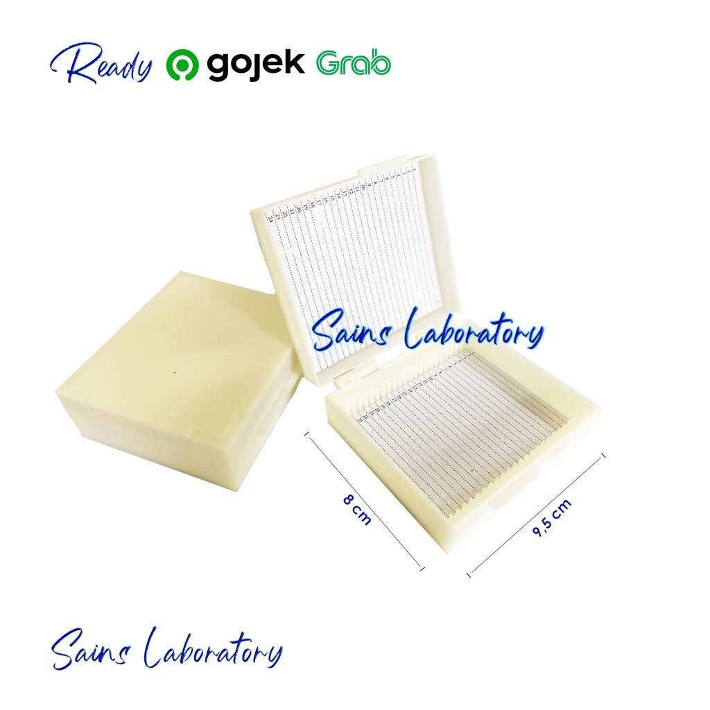 Kotak Preparat Kotak Mikroslaid Microslide Box Kotak Object Glass 25 Slide Preparat