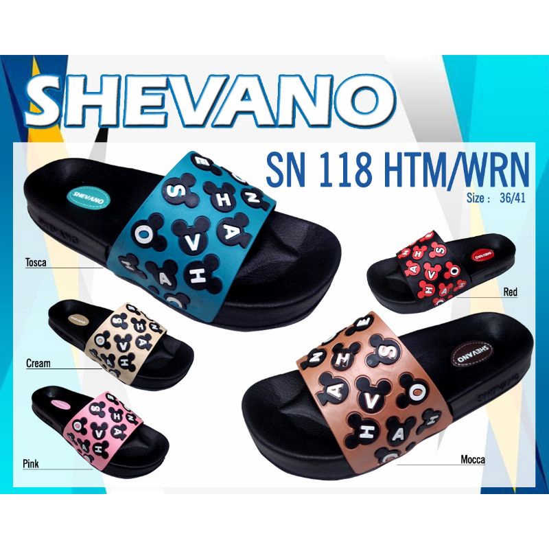 SANDAL SLOP MOTIF MICKEY SHEVANO 118 (KNS)