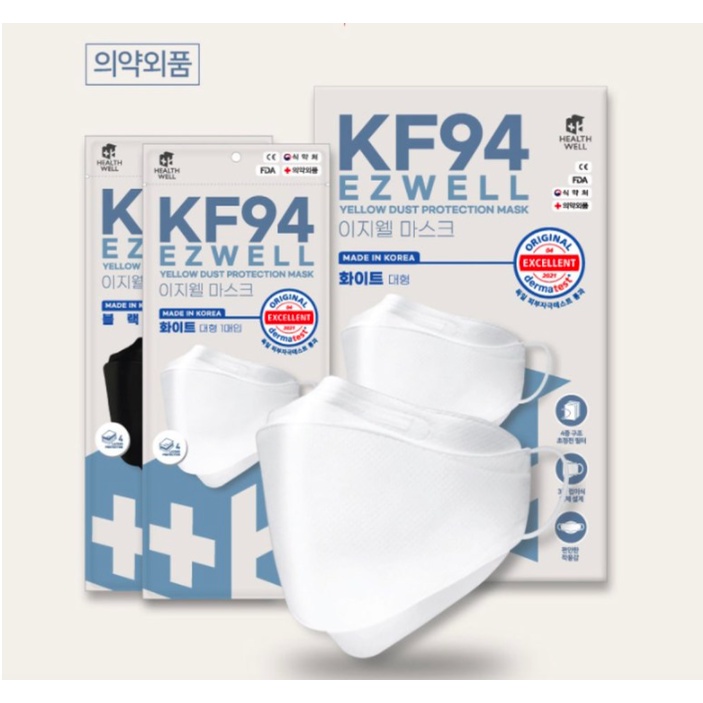EZWell KF94 MASK KOREAN FILTER MASKER Original