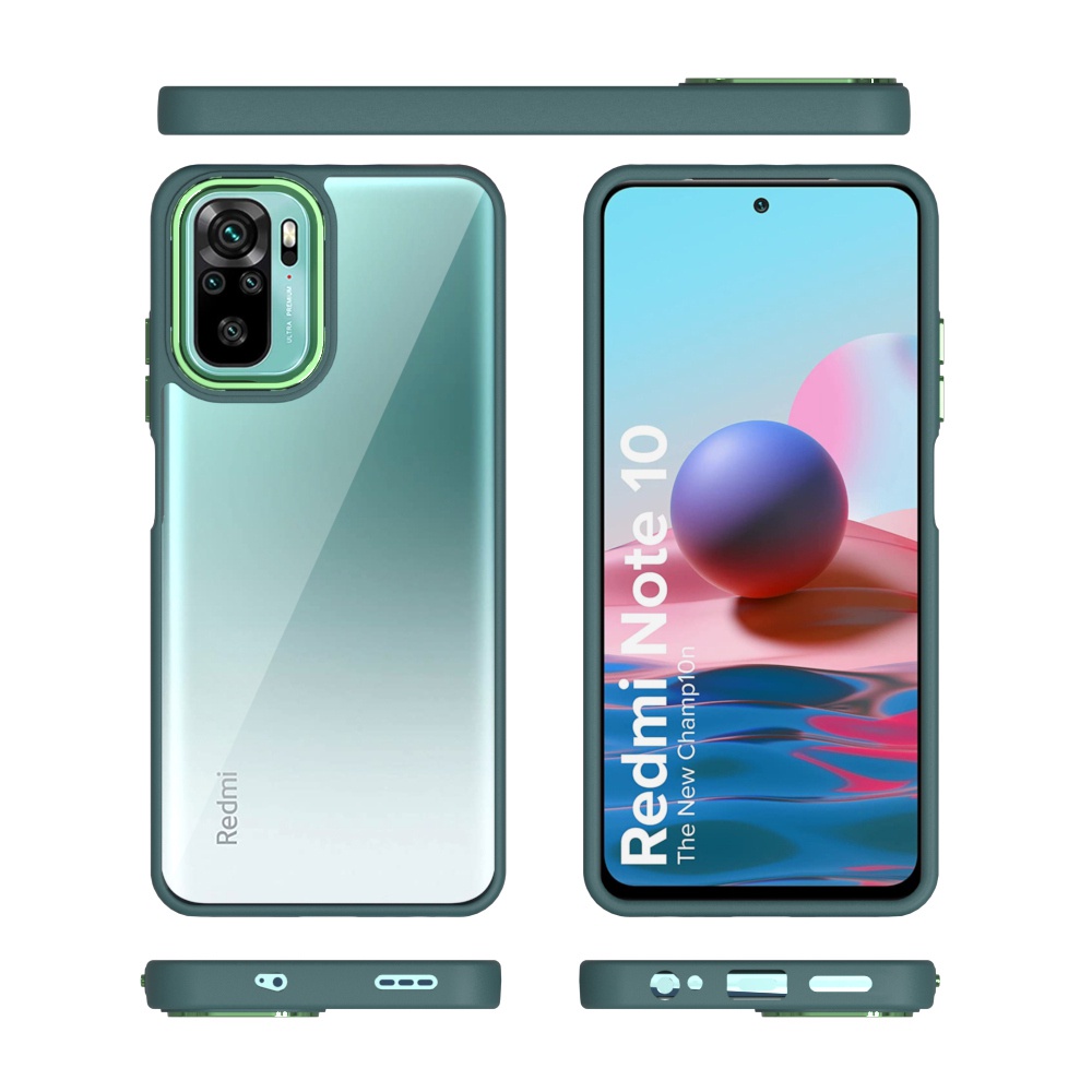 XIAOMI POCO M3 PRO 5G REDMI NOTE 9 NOTE 10 4G NOTE 10S NOTE 10 5G NOTE 11 4G NOTE 11 PRO 4G / 5G - NEOHYBIRD CASE PREMIUM ACRYLIC SQUARE LENS CHROME