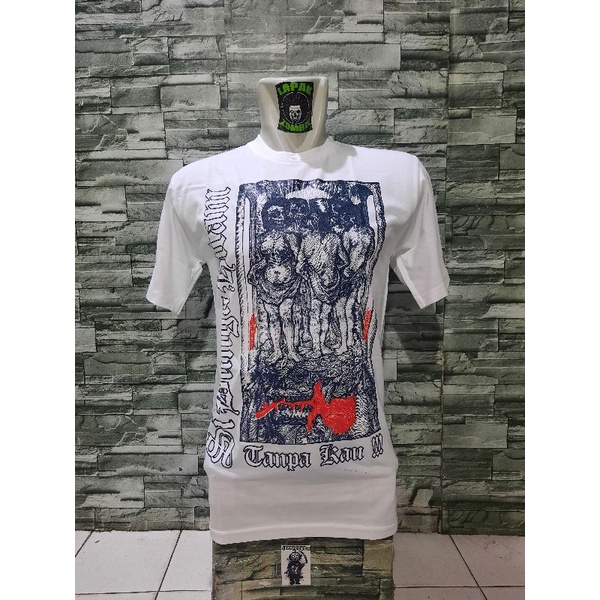 KAOS BAND SI BUNGA HITAM _ tanpa kau