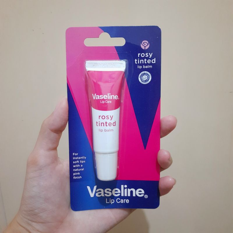 Vaseline Lip Balm Pelembab Bibir Pencerah Bibir Rosy Tinted 10G Lip Care