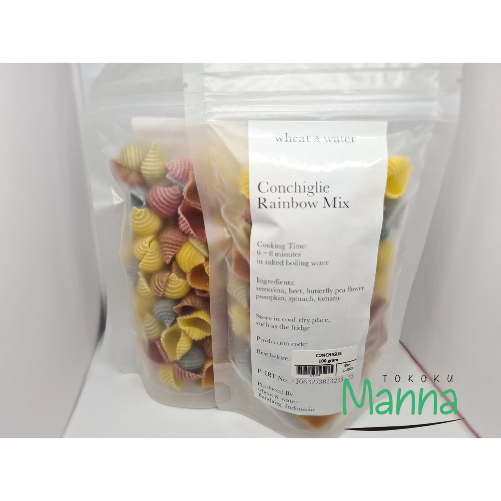 

Pasta Conchiglie Rainbow mix, Wheat&water