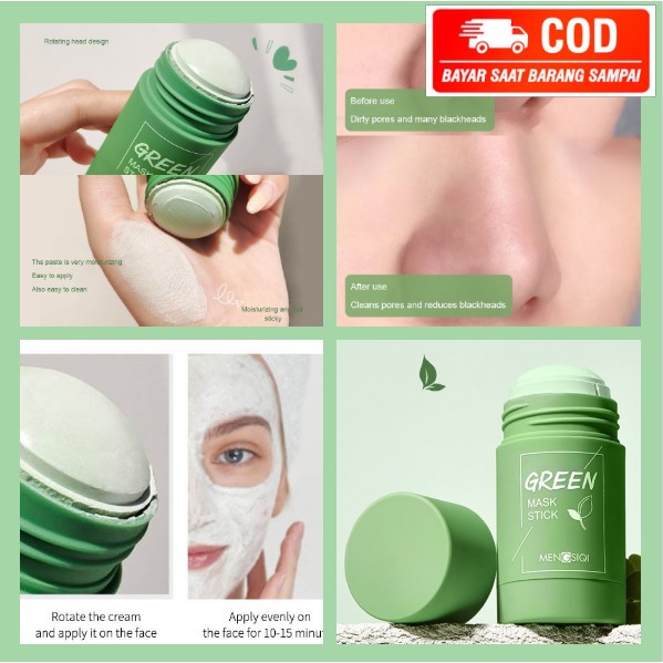 GREEN MASK STICK/Green Tea Mask /green mask stick Cleansing Clay Stick Mask Face mask Blackhead
