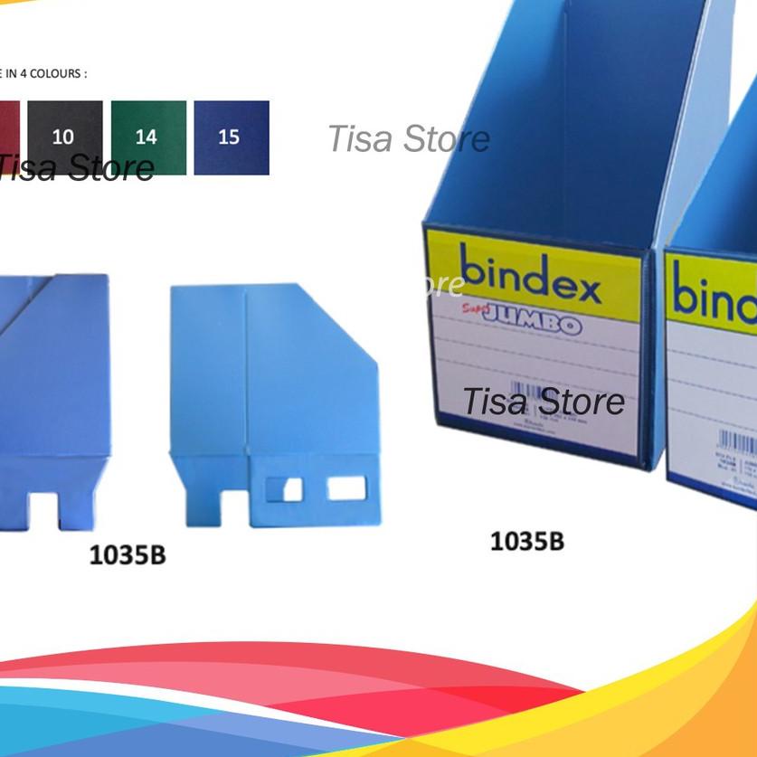

(S09QN]⭐ Box File Jumbo Bambi Bindex 1035B Magazine Files 115mm >.