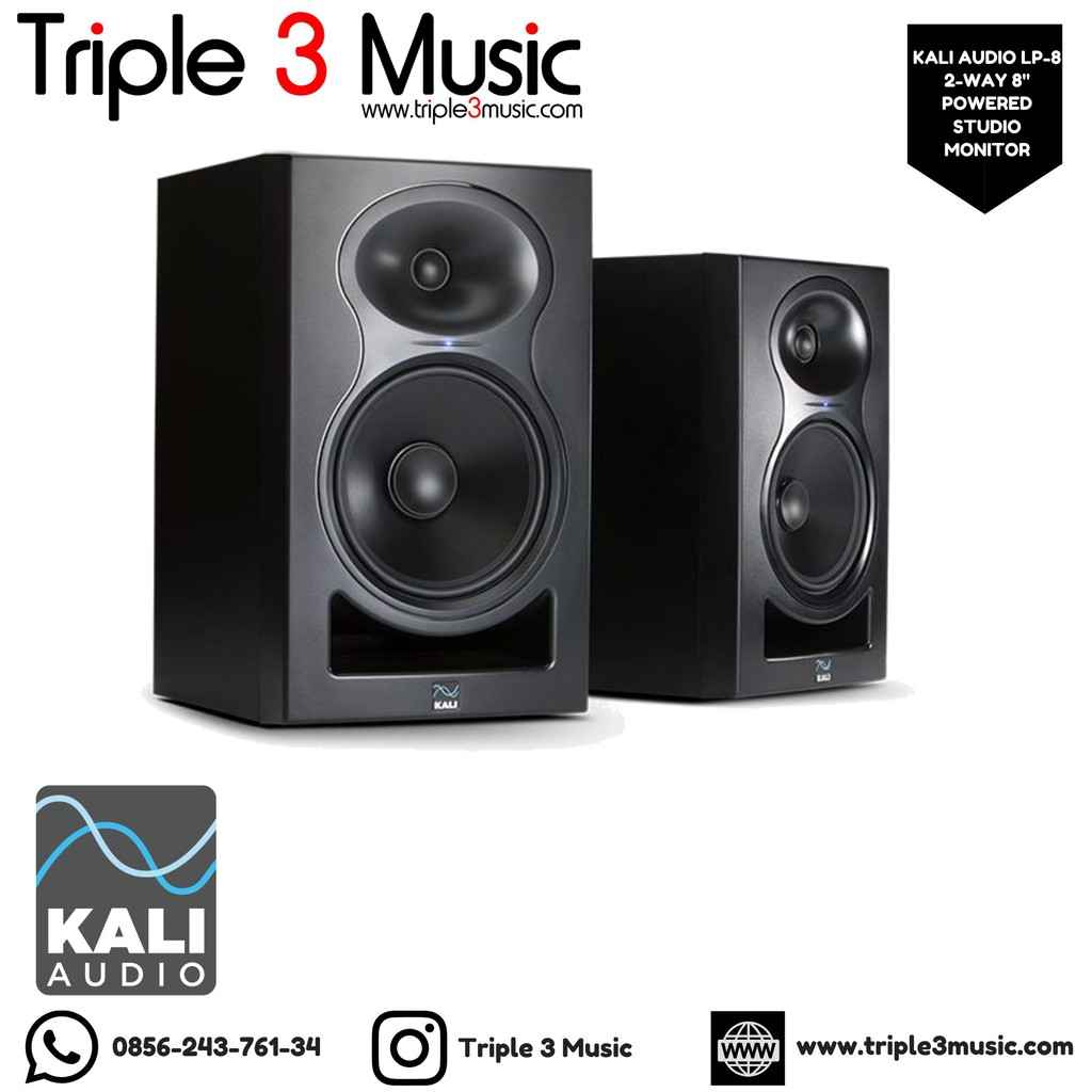 KALI AUDIO LP8 BLACK Speaker Flat Monitor GARANSI RESMI ORGINAL