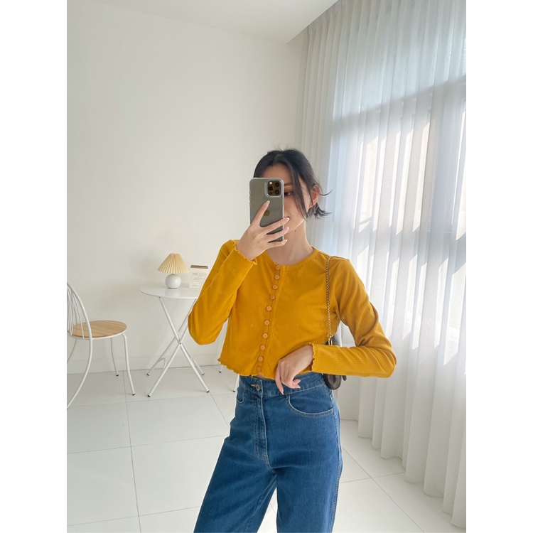 Kadaka O-0152 Outer Crop Cardigan Korea Banyak Kancing