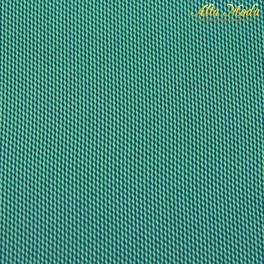 

Alta Moda Cotton Shirting Green Parakeet Motif Anyam Putih Biru (1M)