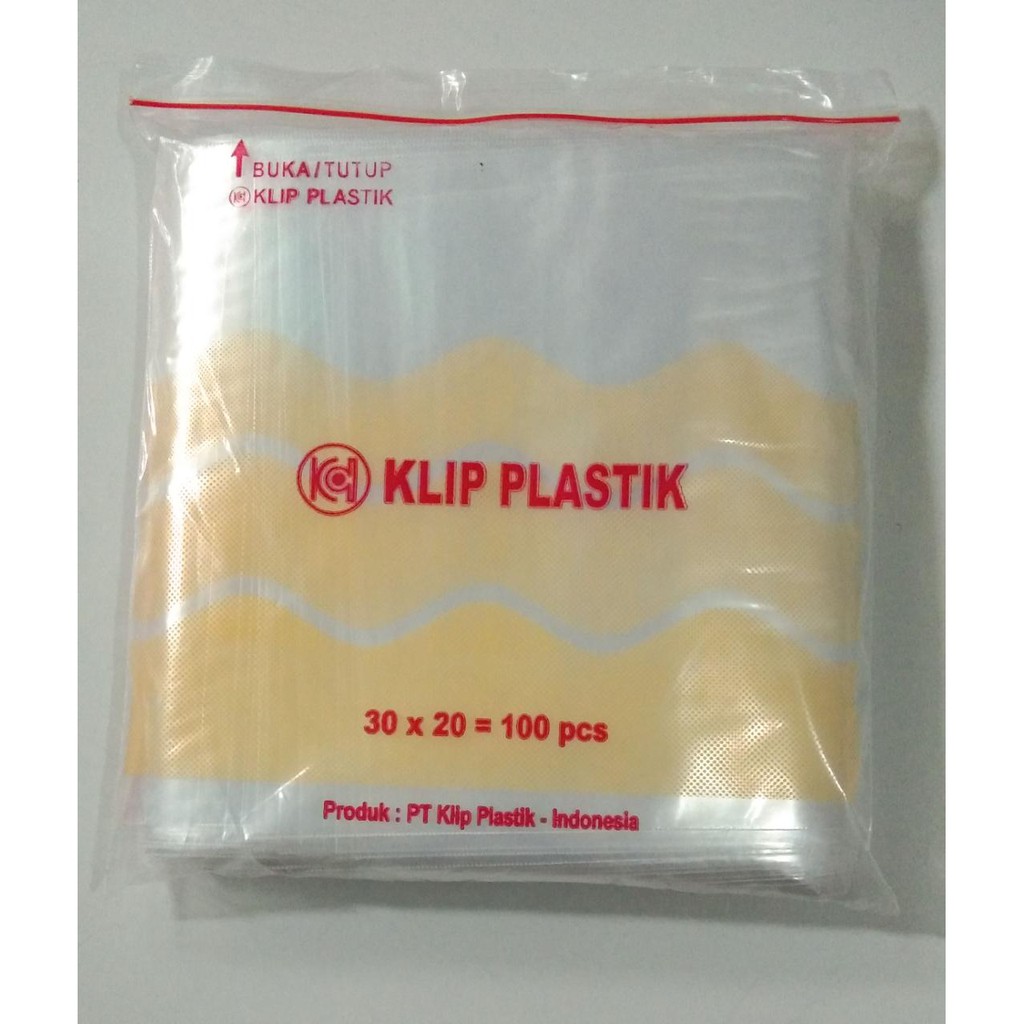 Plastik klip dan lips UK 20X30