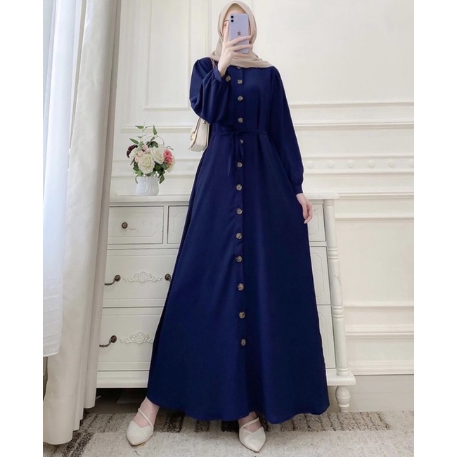 𝐏𝐆𝐌𝐓 •  RALINA DRESS GAMIS CRINKLE AIRFLOW / GAMIS KONDANGAN PESTA / GAMIS SYAR’i