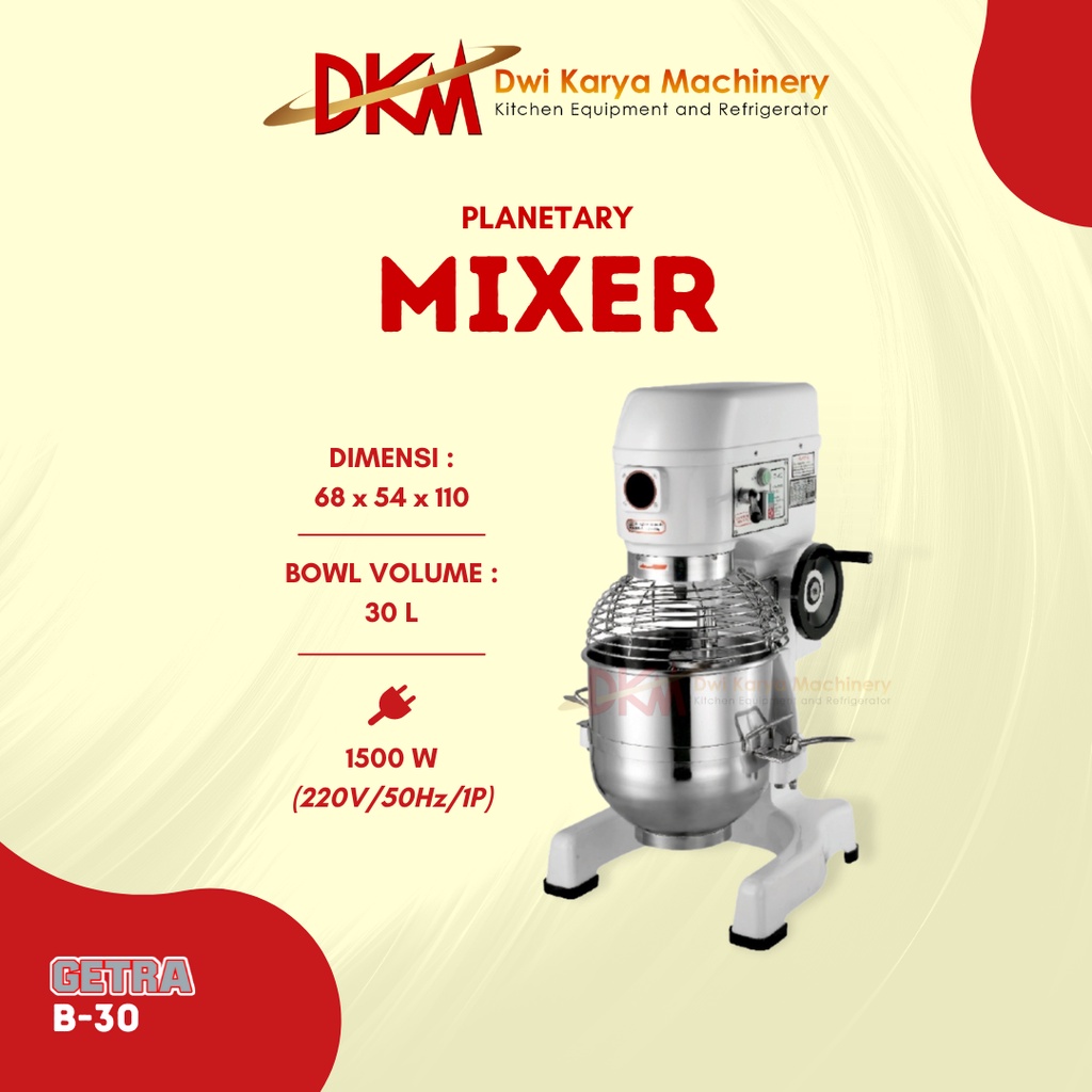 Mixer Planetary B-30 GETRA/Mixer Roti