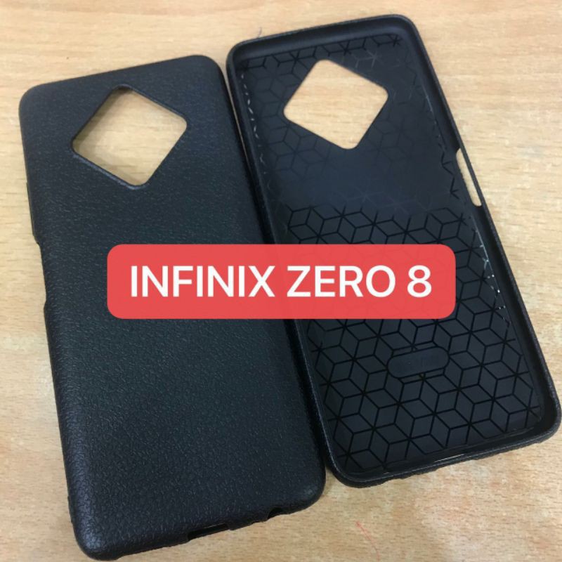 Silicon INFINIX ZERO 8 Softcase Black Matte Pelindung Handphone Premium