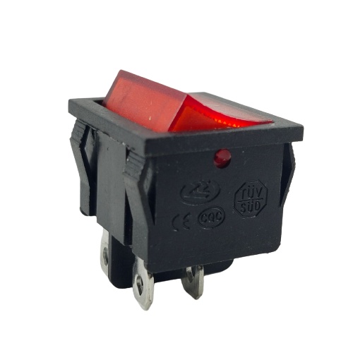 Saklar 4 pin On Off Tombol Lampu Rocker KCD5 Power Switch 4pin