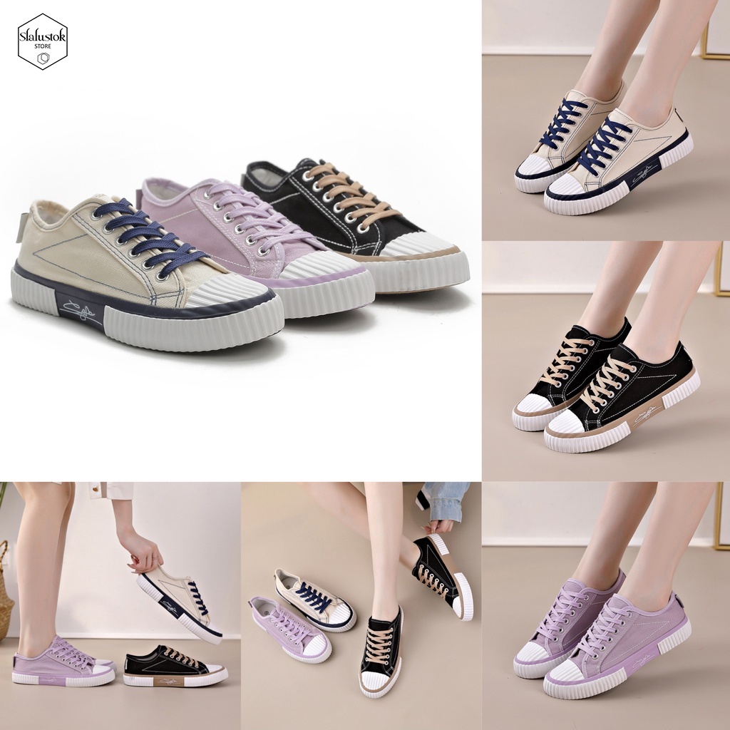 Sepatu Sneaker Wanita Import - Sneaker Fanatio CNV-001 Running Shoes - Sepatu Kanvas Wanita Sport