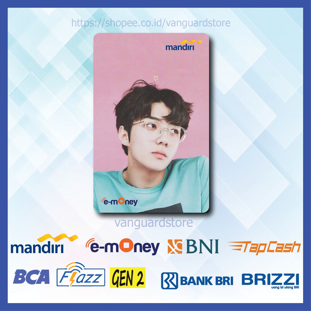 KARTU E MONEY E TOLL KOREA SEHUN EXO KPOP 20 EMONEY MANDIRI FLAZZ BCA BNI TAPCASH BRIZZI BRI-1 SISI