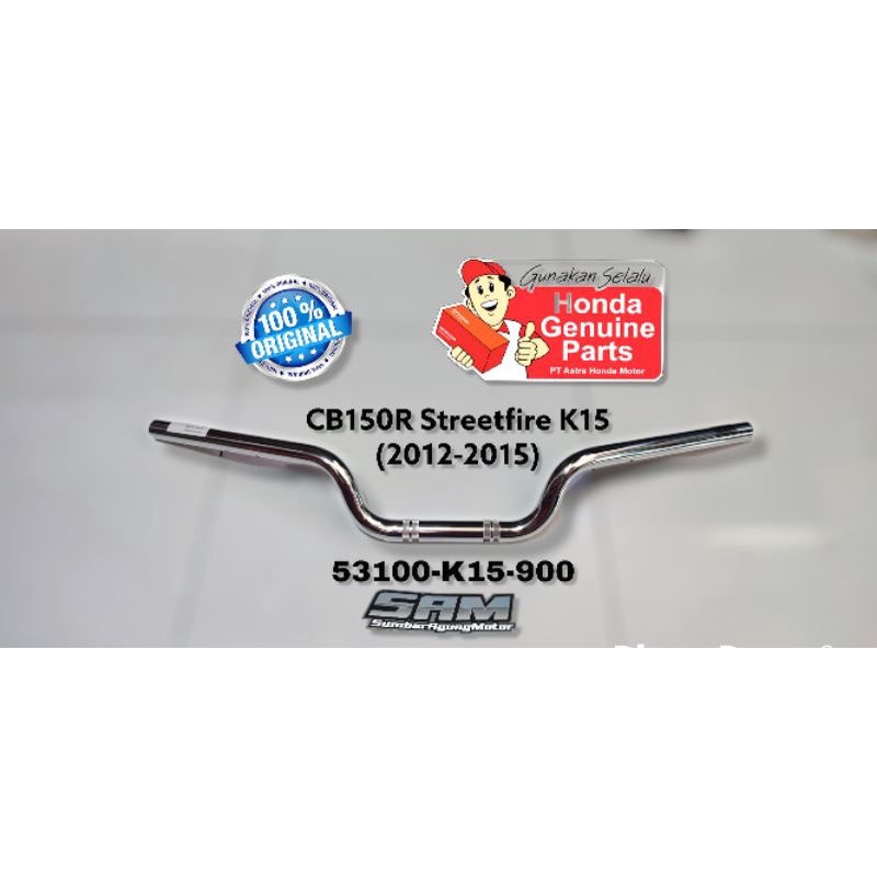 STANG STIR HONDA CB150R STREETFIRE OLD CHROME ORIGINAL AHM 53100-K15-900