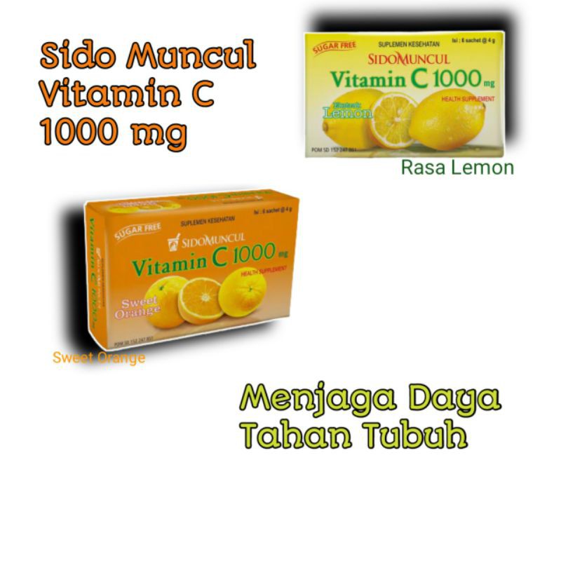 

Sido Muncul Vitamin C 1000 Serbuk 6's - Jaga Daya Tahan Tubuh