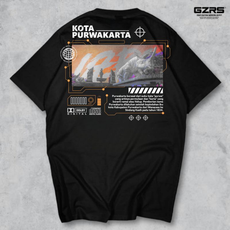 GZRS T-shirt Purwakarta Culture - Black