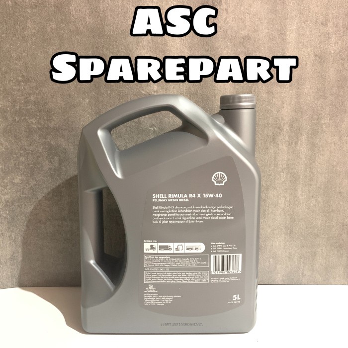 Oli Shell Rimula R4X Diesel - Galon Original #98