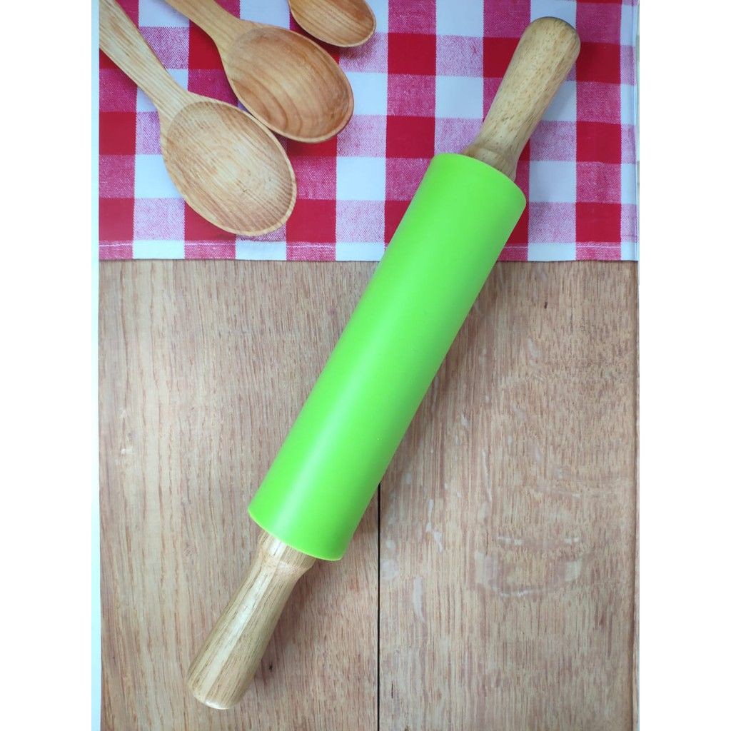 Rolling Pin Silikon Anti Lengket / Penggiling Adonan Tepung Non Stick Roller Silicone