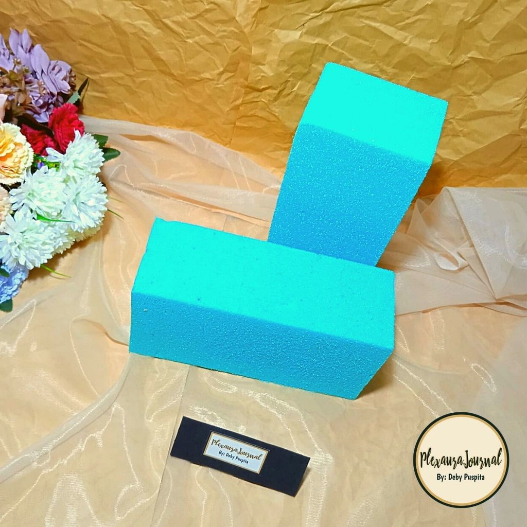 24 pcs [PAPEROVY]Busa bunga kering  oasis kering floral foam gabus busa tanaman plastik untuk buket 