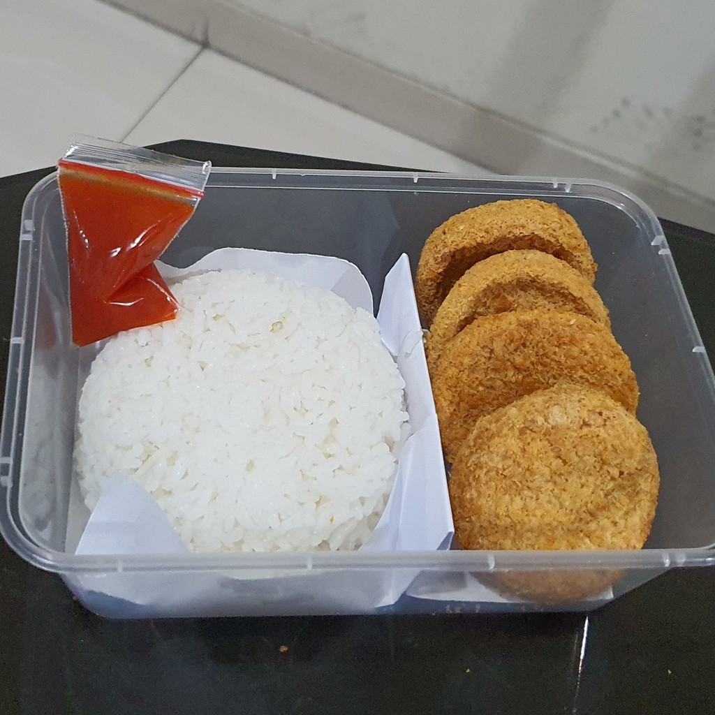 

Crispy Chicken Nugget + Rice Halal #Naget #Nasi #Halal #Enak #Murah
