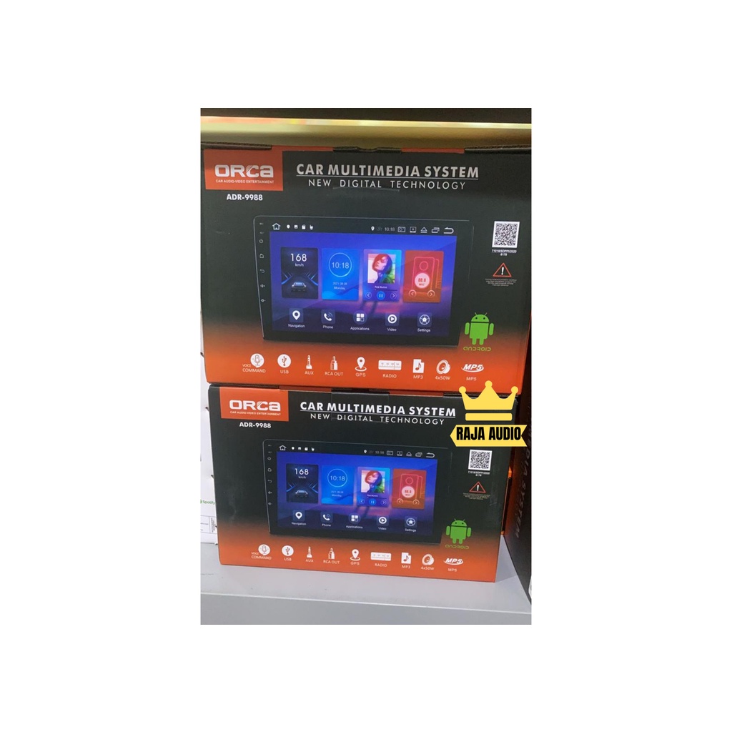 ORCA ADR-9988 Android 7 Standard Series inch Head Unit Double Din Tape Mobil Audio