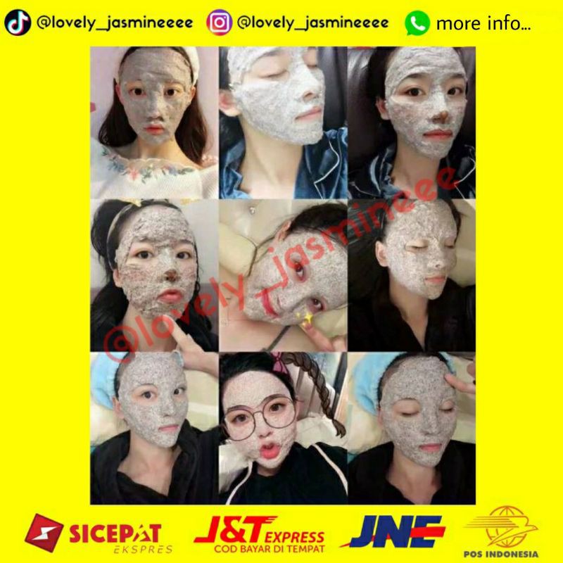 VIRAL TIKTOK - SEAWEED MASK 20gr (Pearl Organic Clay Mask)