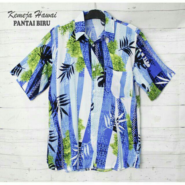 FORTGLASS HAWAI LILY KEMEJA PRIA BAJU  PANTAI COWO BALI  