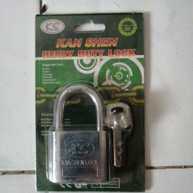 Gembok Ant 50 Mm Berkualitas Kuningan Berlapis Nikel