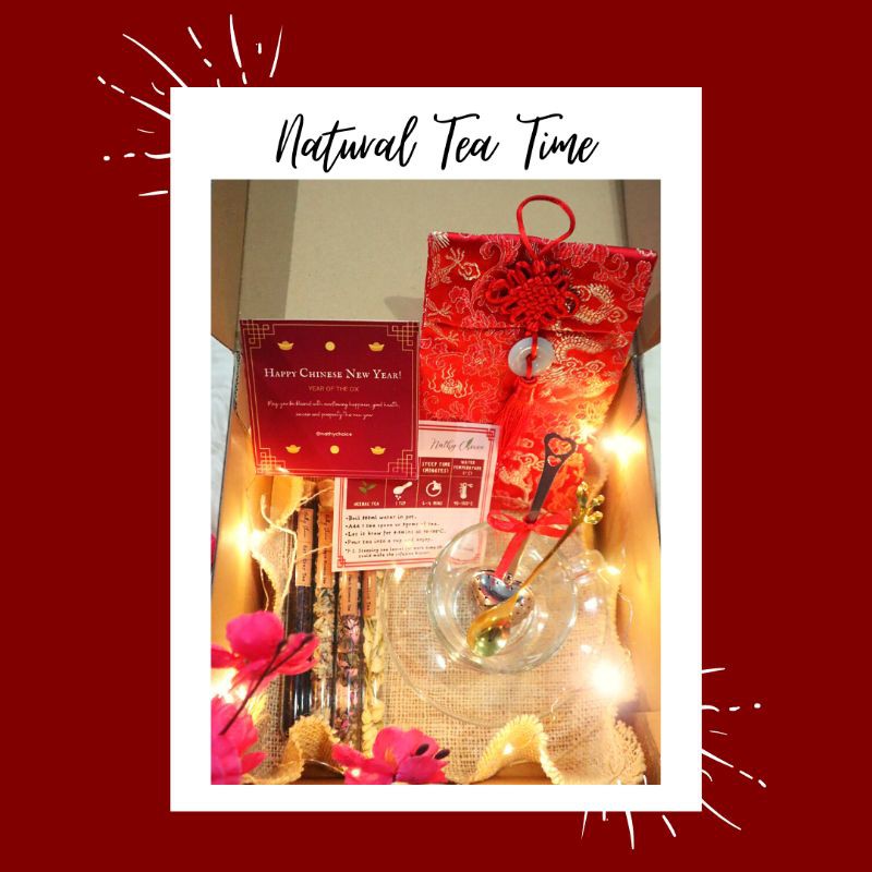 

Natural Tea Time Set / Chinese New Year Hampers / CNY Gift Box /Tea Gift Set