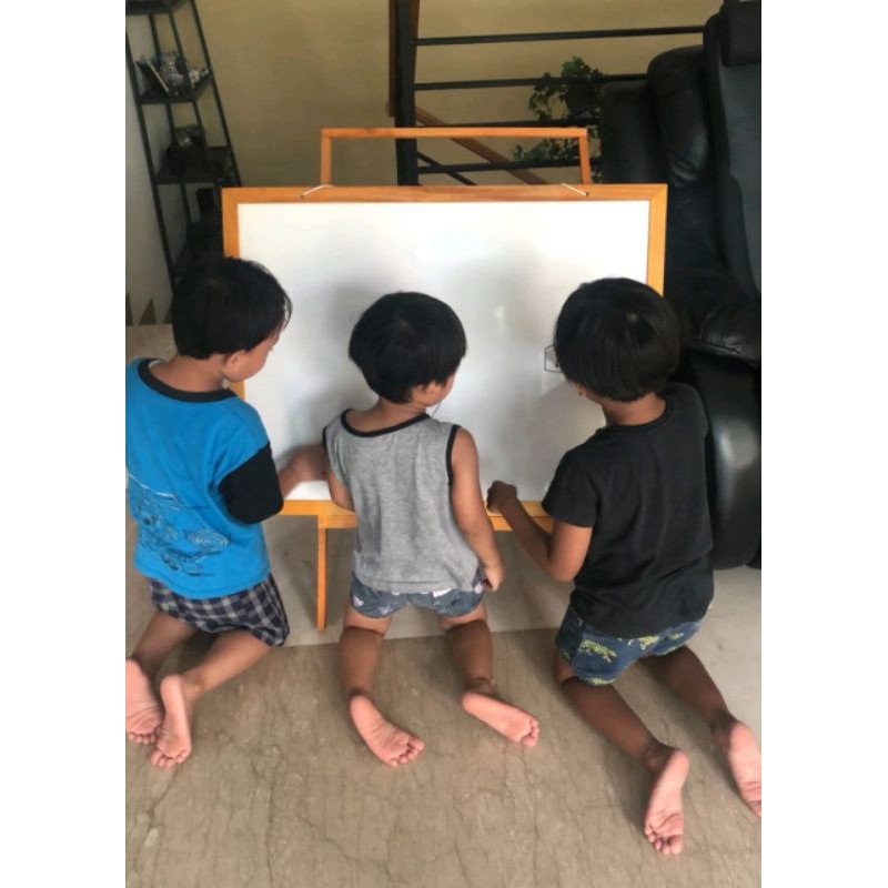 

Papan tulis white board ukuran besar 60x80cm