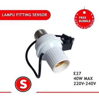 fiting lampu sensor E27 /  lampu sensor /fit sensor cahaya siang malam