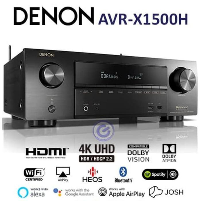 Amplifier Denon Avr 1500 Avrx 1500 Dolby Atmos Dts Home Theater Amplifier Murah Shopee Indonesia