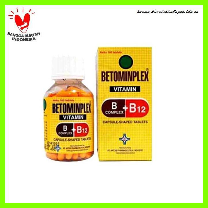 Jual VITAMIN-B- BETOMINPLEX BOTOL 100S -TUBUH-SEHAT. | Shopee Indonesia