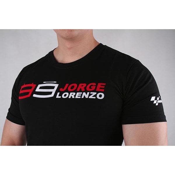 Tshirt / Kaos / Baju Jorge Lorenzo Spartan - Hitam
