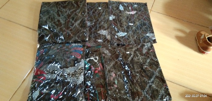 Maura Cople - Sania Ruffle Batik Cople Jazzy Gamis Syari -gamis Kerah Jazz