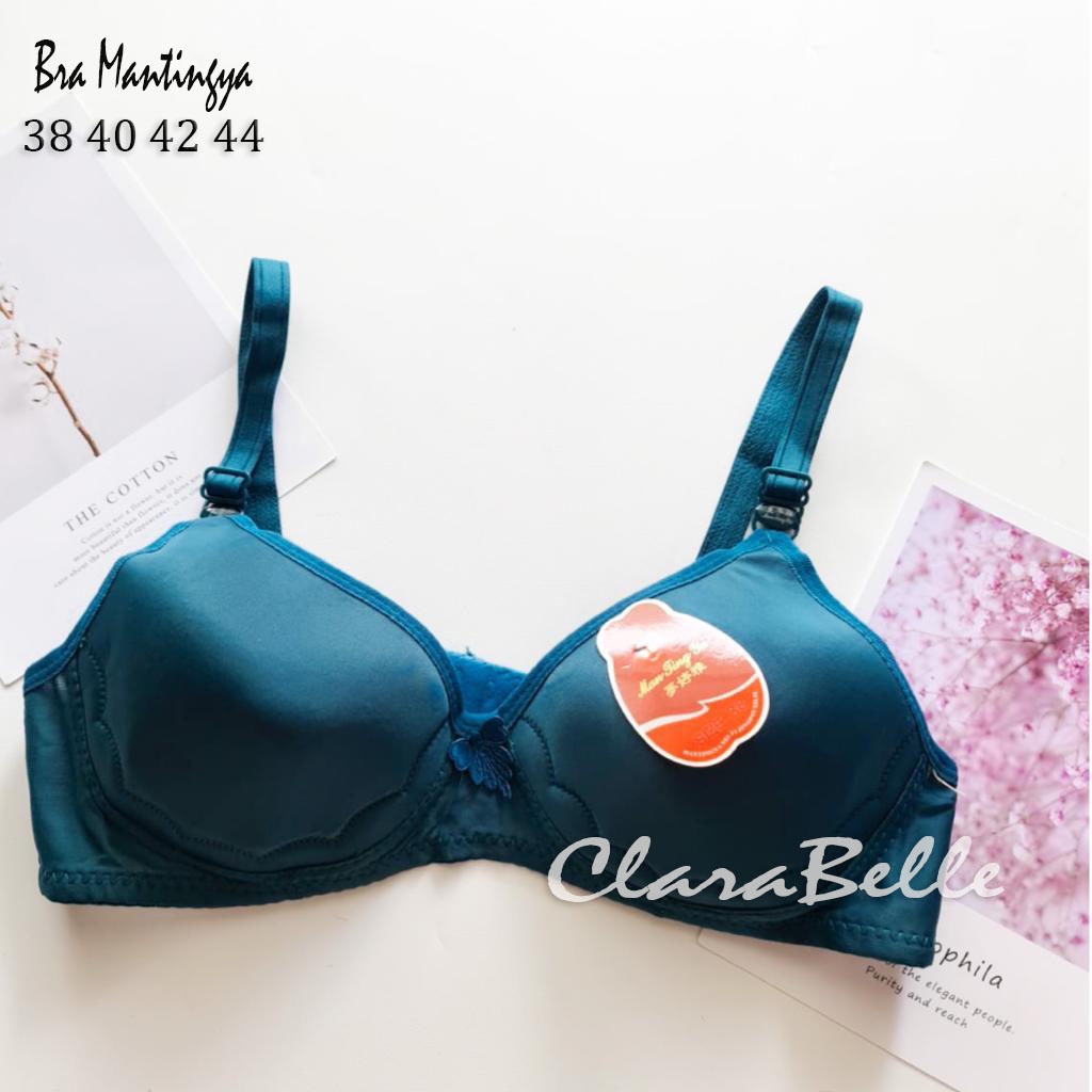 Bra / BH Busa Tanpa Kawat Mantingya  /  pakaian dalam wanita Kait 2 Kait 3