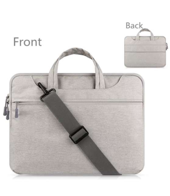 Cooltech Tas Laptop Macbook Selempang Nylon Grey 15 inch