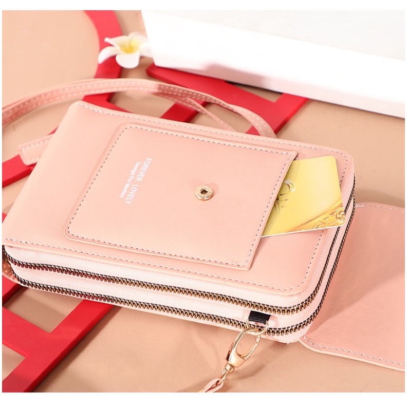 Tas Selempang Wanita Dompet Hp Cewek Touchscreen Mini Bag FL SJ1207