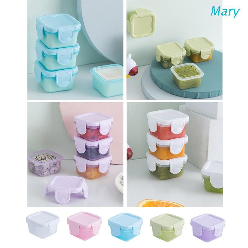 Mary 4pcs / Set Wadah Penyimpanan Susu Formula / Makanan Bayi Portable 60ml